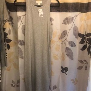 Forever 21+ size OX grey sleeveless dress